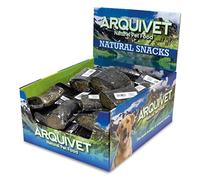 ARQUIVET Cuerno de Búfalo Relleno de Hígado de Búfalo - 8 cm - Caja expositora de 20 Unidades - 2.000 g - Snack Natural para Perros