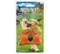 Arquivet Dispensador de Bolsas de excrementos para Perros en Forma de Hueso - Incluye 1 Rollo de Bolsas con 15 Unidades - para Recoger excrementos cacas o desechos - Dispensador