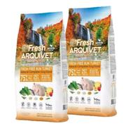 ARQUIVET FRESH - Pienso semi-húmedo para perros a base de pavo y pescado de mar 2x10 kg