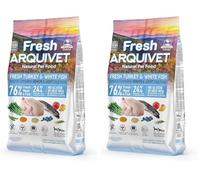 Arquivet Fresh Senior Light Pavo & Pescado Blanco 2,5Kg - Pienso Semihúmedo (Paquete de 2)