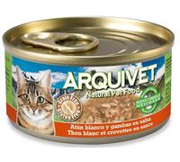 Arquivet Gato Atún Blanco y Gambas en Salsa Lata 24 x 80 gr