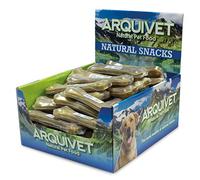 Arquivet - Hueso prensado de Piel de Vacuno 100% - 17 cm - Caja expositora de 40 Unidades - Paquete de Huesos para Perros - Hueso para Fortalecer Dientes de Perros - Hueso para Masticar Perros