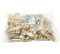 ARQUIVET Hueso prensado Piel de búfalo Relleno con nervio de búfalo - 15 cm - Bolsa de 50 Unidades - 3.000 g - Snack Natural para Perros