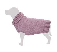 Arquivet Jersey de Punto Trenzado Rosa Claro - M/30cm - Ropa para Perros - Ayuda a protegerlos del frío - Accesorios - Abrigos, Sudaderas, Jerseys, Chalecos, Chaquetas, sueters, Impermeables y más