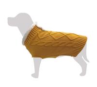 Arquivet Jersey Naranja de Cuello Blanco para Perros 'Mulhacen' S, 25 cm, Protege del frío, Jersey para Perros