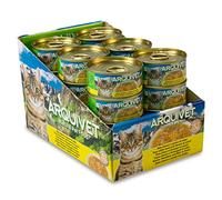 ARQUIVET - Latas súper Premium de atún Blanco con Queso en Salsa para Gatos - Comida Gourmet elaborada con Ingredientes 100% Naturales - Pack 24 Unidades - 80 gr por Unidad - Comida húmeda
