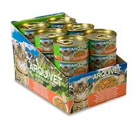 ARQUIVET - Latas súper Premium de atún Blanco con salmón en Salsa para Gatos - Comida Gourmet elaborada con Ingredientes 100% Naturales - Pack 24 Unidades - 80 gr por Unidad - Comida húmeda