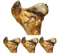 ARQUIVET Medio Hueso de Ternera - Snacks 100% Naturales para Perros - Premios, chuches, recompensas, golosinas, chucherías caninas - Huesos para Perros - Limpieza Dental (Paquete de 4)