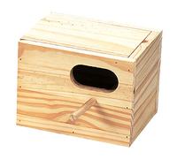 Arquivet Nido de Madera para pájaros Diamantes Gould 19 x 15 x 15 cm - Caja para pájaros - Nido para pájaros de jardín - Nido cría para Aves ambientación Natural - Accesorios para pájaros
