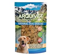 Arquivet Pack 12 Unidades Snack Chips de Conejo y Bacalao 100 gr - Natural Dog Snacks - 100% Natural - Chuches, premios, golosinas para Perros - Producto Light - Muy Rico en nutrientes