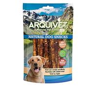 Arquivet Pack 12 Unidades Snack Twist con Conejo Enrollado 100 gr - Natural Dog Snacks - 100% Natural - Chuches, premios, golosinas para Perros - Producto Light - Muy Rico en nutrientes