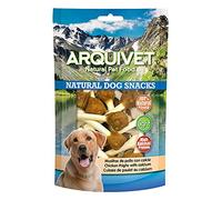 Arquivet Pack 12 Unidades Snacks Muslitos de Pollo con Calcio 100 gr - Natural Dog Snacks - 100% Natural - Chuches, premios, golosinas para Perros - Producto Light - Muy Rico en nutrientes
