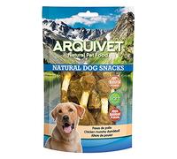 ARQUIVET Pack 12 Unidades Snacks Pesas de Pollo 100 gr - Natural Dog Snacks - 100% Natural - Chuches, premios, golosinas para Perros - Producto Light - Muy Rico en nutrientes