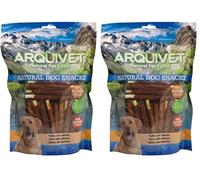 ARQUIVET Palito con Salmón - Snacks Naturales - 1 Kg - 13cm - Snack Natural para Perros (Paquete de 2)