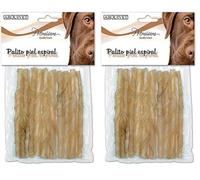 Arquivet, Palito Piel Espiral, Snacks de Piel para Perros, 12 cm (Bolsa 10 uds,) (Paquete de 2)