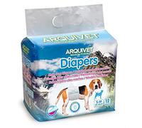 Arquivet Pañales para Perros Macho - Talla S-M 30-46cm - 12 Unidades
