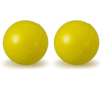 Arquivet Pelota Goma Maciza para Perros 5 cm - Juguetes y Accesorios para Mascotas - Entretenimiento y Ejercicio canino - Jugar con tu Mascota Mejora el vínculo afectivo, Yellow (Paquete de 2)