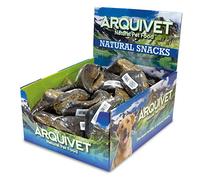 ARQUIVET Pezuña de búfalo rellena de Hígado de Búfalo - Caja expositora de 20 Unidades - 1.500 g - Snack Natural para Perros