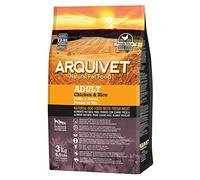 Arquivet Pienso Natural para Perros con Carne Fresca - Pollo y Arroz, 3 kg (Paquete de 4)