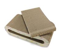 ARQUIVET Rascador cartón para Gatos Fishes - 44x19,5x10,5cm + 36x19,5x4,5cm