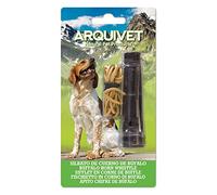 Arquivet Silbato de Cuerno de búfalo para Perros con cordón - Silbato para adiestramiento y Entrenamiento de Perros - Silbato canino - Pito para Perros, Canes - 9 cm, 1 Unidad (Paquete de 1)
