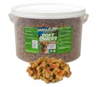 Arquivet Soft Snacks Huesitos Duo de salmón y arroz, 4.8 kg (Paquete de 1)
