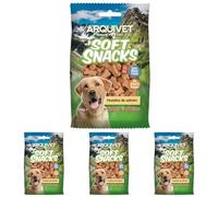 Arquivet Soft Snacks Huesitos salmón, 100 g (Paquete de 4)