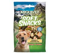 ARQUIVET Soft Snacks Huesitos y Corazones Mix 100 gr para Perro - Snacks, golosinas, chuches, premios y recompensas caninas - Alimento para complementar su Dieta