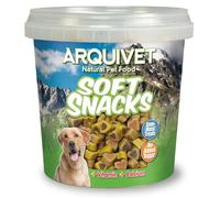 Arquivet, Soft Snacks Naturales para Perro en Forma de corazón Mix de sabores, Pollo, Caza, Cordero, salmón y arroz, Chuches para Perro, Golosinas para Perro, 800 g