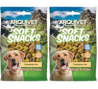 Arquivet Soft Snacks para Perro Corazones Mix, 100 g (Paquete de 2)