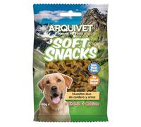 Arquivet Soft Snacks para Perro Huesitos Duo de Cordero y arroz para Perro, 100 g (Paquete de 1)