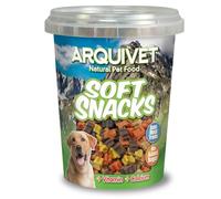 ARQUIVET Soft Snacks para Perro Mini huesitos Mix 300 gr - Snacks en Forma de Mini huesitos - Golosinas, chuches, premios y recompensas caninas - Alimento complementario