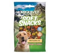 ARQUIVET Soft Snacks para Perro Mini Huesitos Mix Pack 14 x 100 g - Snacks Naturales para Perros de Todas Las Razas - Premios, recompensas, chuches para Perros