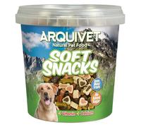 Arquivet Soft Snacks variadas para Perro - Snacks Naturales en Forma de huesitos y Corazones - Golosinas y chuches Naturales - Premios y recompensas para Perros - 800 g