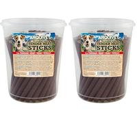 Arquivet, Tender Meat Sticks Ternera 500 g, Palitos Blandos para Perros, Snacks, premios, recompensas, chuches, golosinas caninas, Limpia Dientes y refuerza la mandíbula (Paquete de 2)