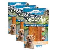 Arquivet, Tiras de Pollo, Natural Dog Snacks, Snacks Perro, 100 g (Paquete de 3)