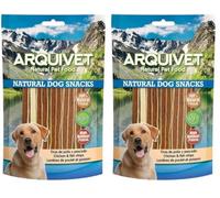 Arquivet Tiras de Pollo y Pescado -, 100 g (Paquete de 2)