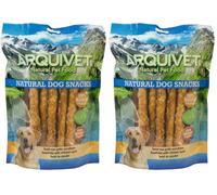 Arquivet - Twist con Pollo Enrollado 24 cm (Bolsa 1 Kg) - Snacks Naturales para Perros (Paquete de 2)