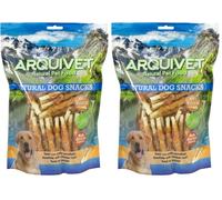 Arquivet, Twist con Pollo Enrollado, Snacks Naturales para Perros, Chuches para Perros, Golosinas para Perro, Premios para tu Mascota, 13 cm, 1 kg (Paquete de 2)