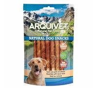 Arquivet, Twist de pato enrollado, Snacks Naturales para perros, Chuches para perros, Golosinas para perro, Premios y recompensas para tu mascota, 13 cm, 100 g