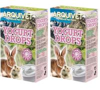 Arquivet Yogurt Drops - Snacks para roedores - 65 g (Paquete de 2)