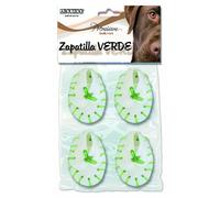 Arquivet Zapatilla Verde - Snacks Piel prensada para Perros - 7 cm (Bolsa 4 uds.)