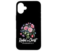Arraigado en Cristo Colosenses 2 Mujeres Cristianas Florales Carcasa para iPhone 16 Plus