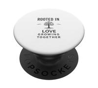 Arraigado en el amor, creciendo juntos. Vintage, familia, diseño PopSockets PopGrip Adhesivo