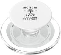 Arraigado en el amor, creciendo juntos. Vintage, familia, diseño PopSockets PopGrip para MagSafe