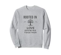 Arraigado en el amor, creciendo juntos. Vintage, familia, diseño Sudadera