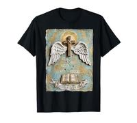 Arraigado en el Amor de Dios Cristo Cruz alas Biblia Camiseta