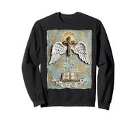 Arraigado en el Amor de Dios Cristo Cruz alas Biblia Sudadera