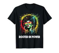 Arraigado en el poder que empodera a las mujeres negras Queer Afro Pride LGBT Camiseta