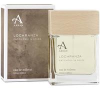 Arran Sense of Scotland Lochranza Eau de Toilette Spray para hombres (100 ml/3.3floz) terroso, enigmático, rico e intrincado con pachulí amaderado, anís y vetiver mejorado con limón brillante y pomelo